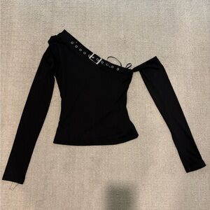 Princess Polly Elegant Black Shirt size us 4